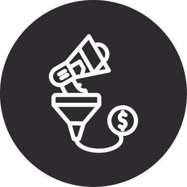 Dolar hunisi. Web simgesi basit illüstrasyon