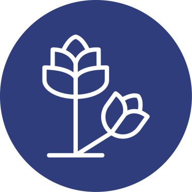 Bitki simgesinin vektör illüstrasyonu