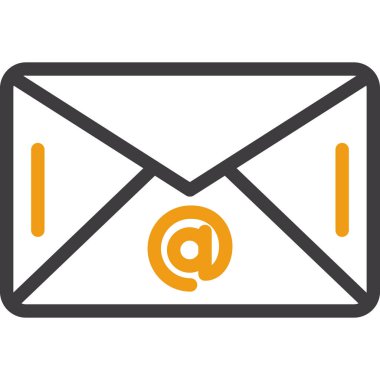 posta vektör Glifler simgesi