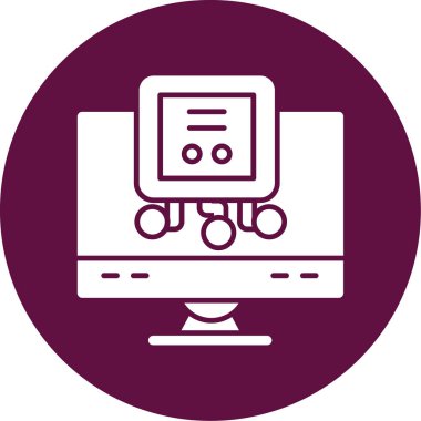 bilgisayar simgesi vektör illüstrasyonu