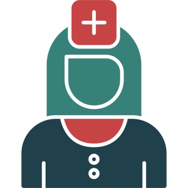 Doktor düz vektör simgesi