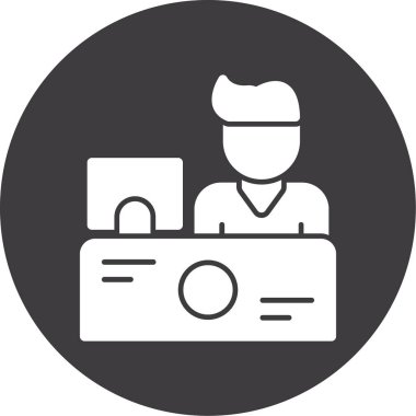 iş simgesi vektör illüstrasyonu