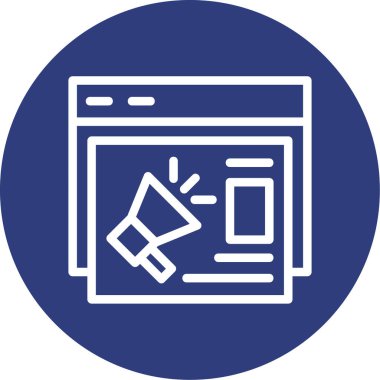 Web sayfası simgesi, vektör illüstrasyonu