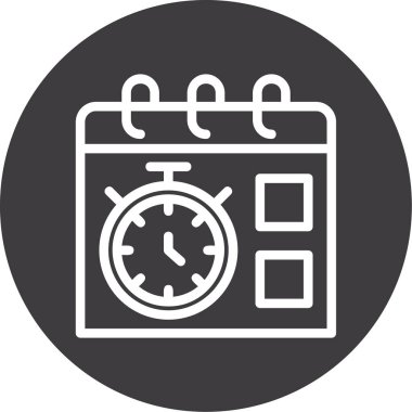 Takvim simgesi vektör illüstrasyonu