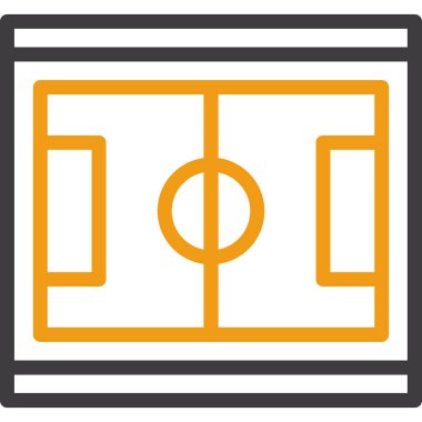 futbol düz vektör simgesi