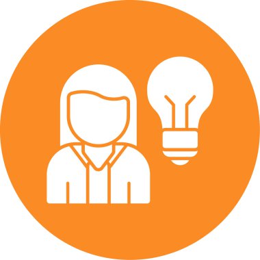 Ampul. Web simgesi basit illüstrasyon