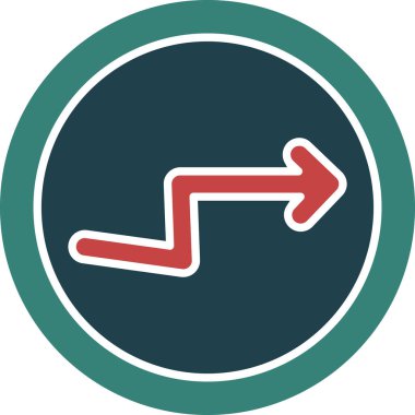 Ok. Web simgesi basit illüstrasyon