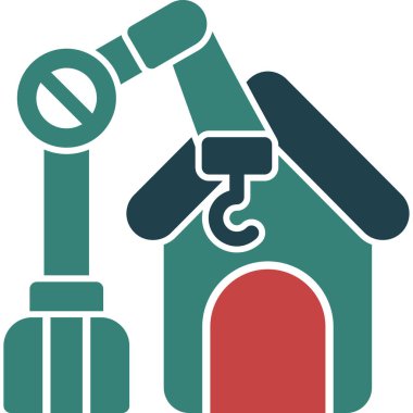 Çekiç ve çivi. Basit resimleme