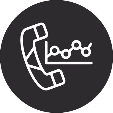 Vektör telefon simgesi illüstrasyonu