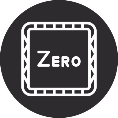 vektör sıfır simgesi