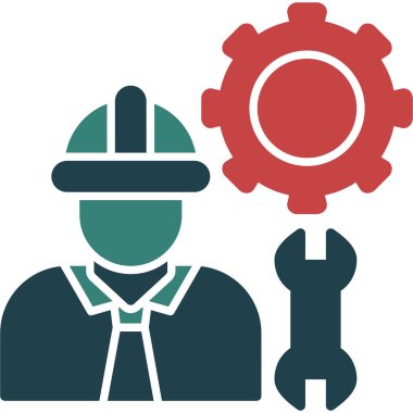 Mühendis vektör sembol tasarımı