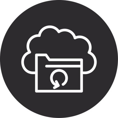 bulut dizini vektör illüstrasyonu