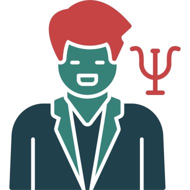 Doktor. Web simgesi basit illüstrasyon