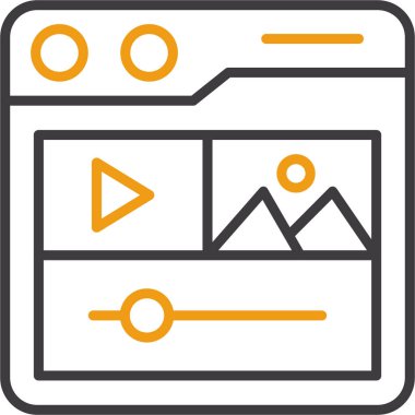 iş stratejisi simgesi trend satır biçimi izole edildi