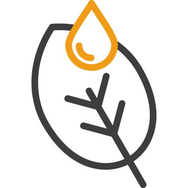 Yaprak ikonu vektör illüstrasyonu