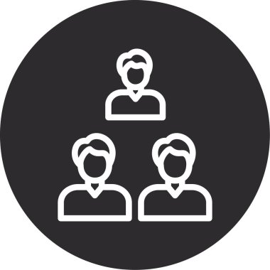 Takım. Web simgesi basit illüstrasyon