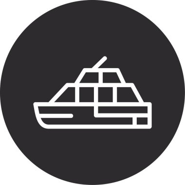 gemi web simgesi basit illüstrasyon