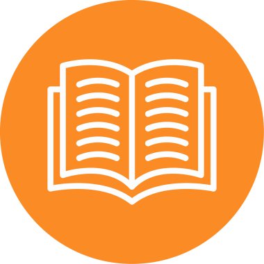 kitap simgesi vektör illüstrasyonu