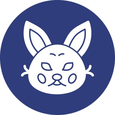 Şirin bir tavşanın vektör çizimi