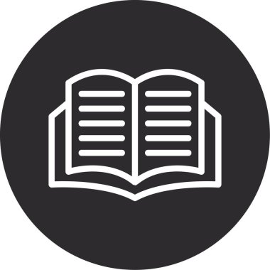 Kitap. Web simgesi basit illüstrasyon