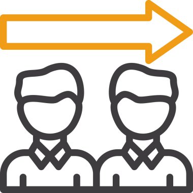 İnsan simgesinin vektör illüstrasyonu