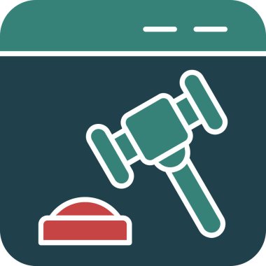 Açık artırma simgesi vektör illüstrasyon tasarımı