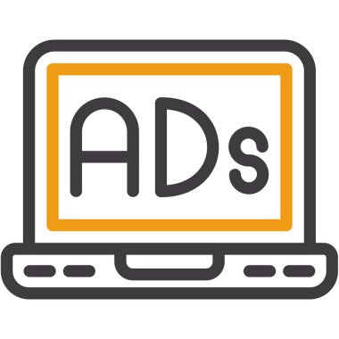 Web pazarlama düz vektör simgesi