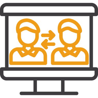 iş simgesi vektör illüstrasyonu