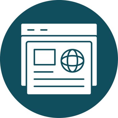 vektör lcd simgesi illüstrasyonu