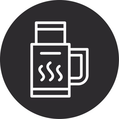 Bir gaz simgesinin vektör illüstrasyonu