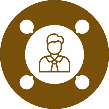 avatar. Web simgesi basit illüstrasyon