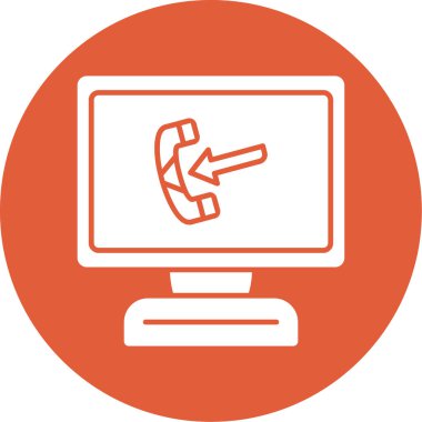 telefon simgesi vektör illüstrasyonu