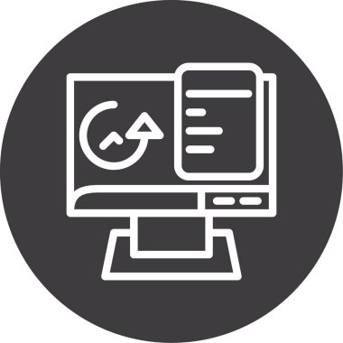 bilgisayar simgesi vektör illüstrasyonu