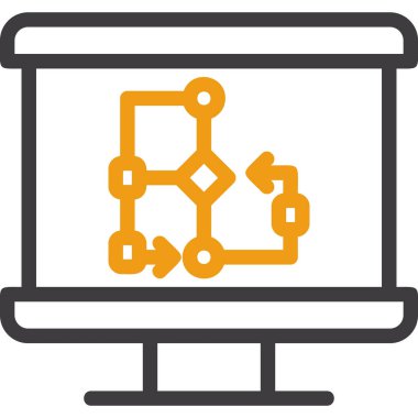 şebeke. Web simgesi basit illüstrasyon