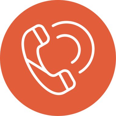 Telefon modern simgesinin vektör illüstrasyonu