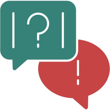 soru baloncuğu vektör çizimi