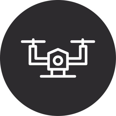 Drone simgesinin vektör illüstrasyonu