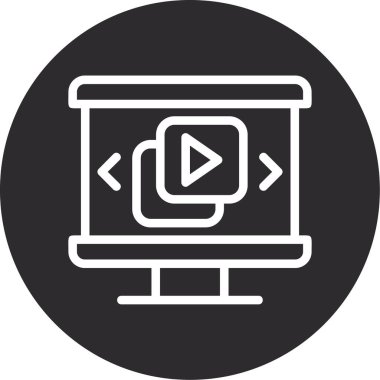 Modern simgenin vektör illüstrasyonu