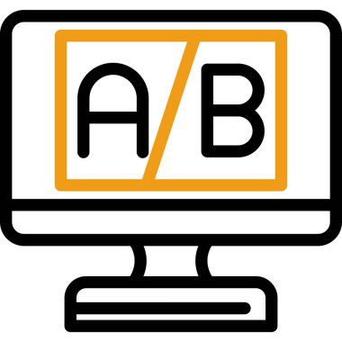 Bilgisayar. Web simgesi basit illüstrasyon