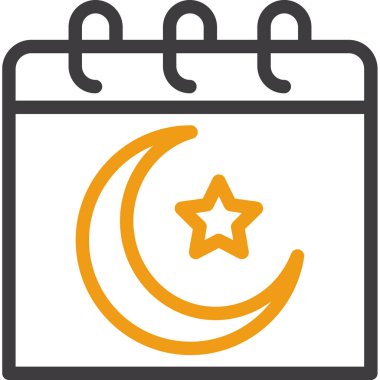 Takvim simgesi, vektör çizimi