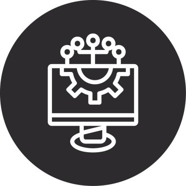 seo modern simgesinin vektör illüstrasyonu