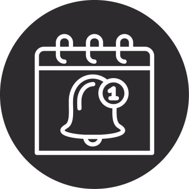 Zil. Web simgesi basit illüstrasyon