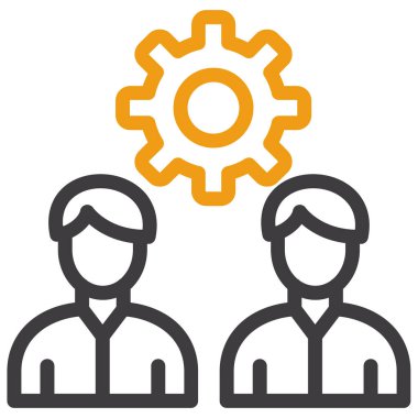 İş takım çalışması vektör simgesi