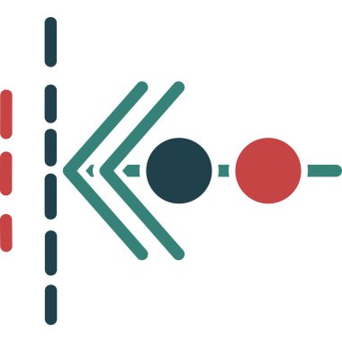 ağ bağlantı simgesi. Basit tasarım vektörü illüstrasyonu