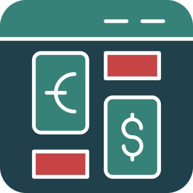 Avro bankacılık mobil simgesi - taslak biçimi