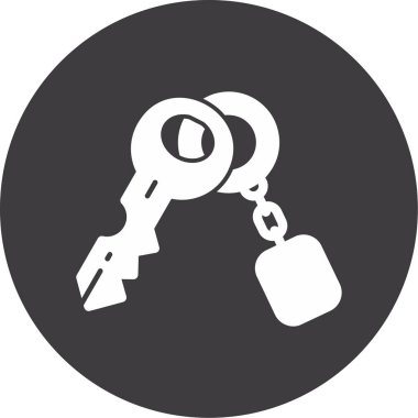 Bir kilit simgesinin vektör illüstrasyonu