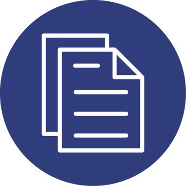 Belge. Web simgesi basit illüstrasyon