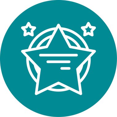 yıldız simgesi vektör illüstrasyonu