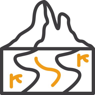 Ana hatlarıyla dondurma ikonu