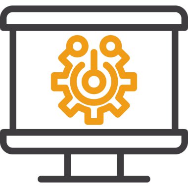 Web geliştirme simgesi, illüstrasyon